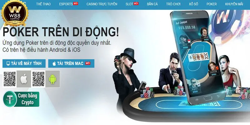 cách chơi poker tại W88